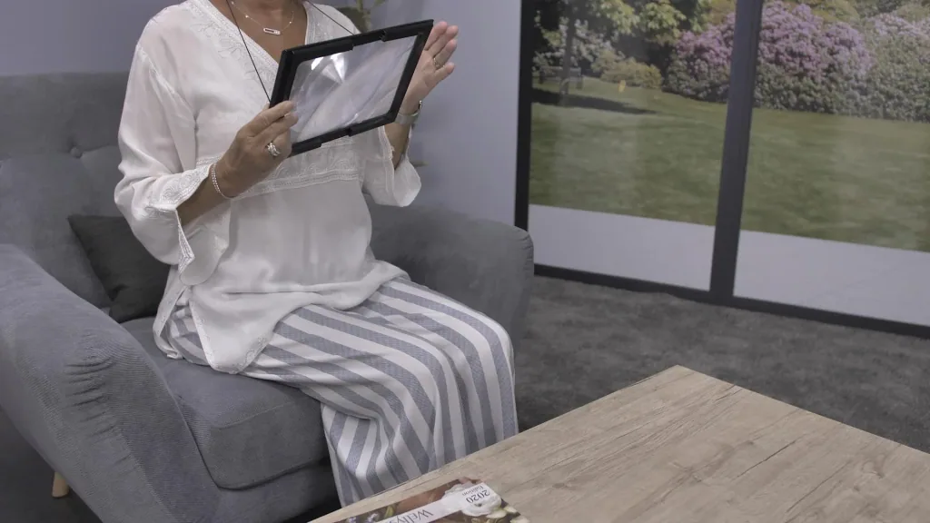 Stand magnifier with light