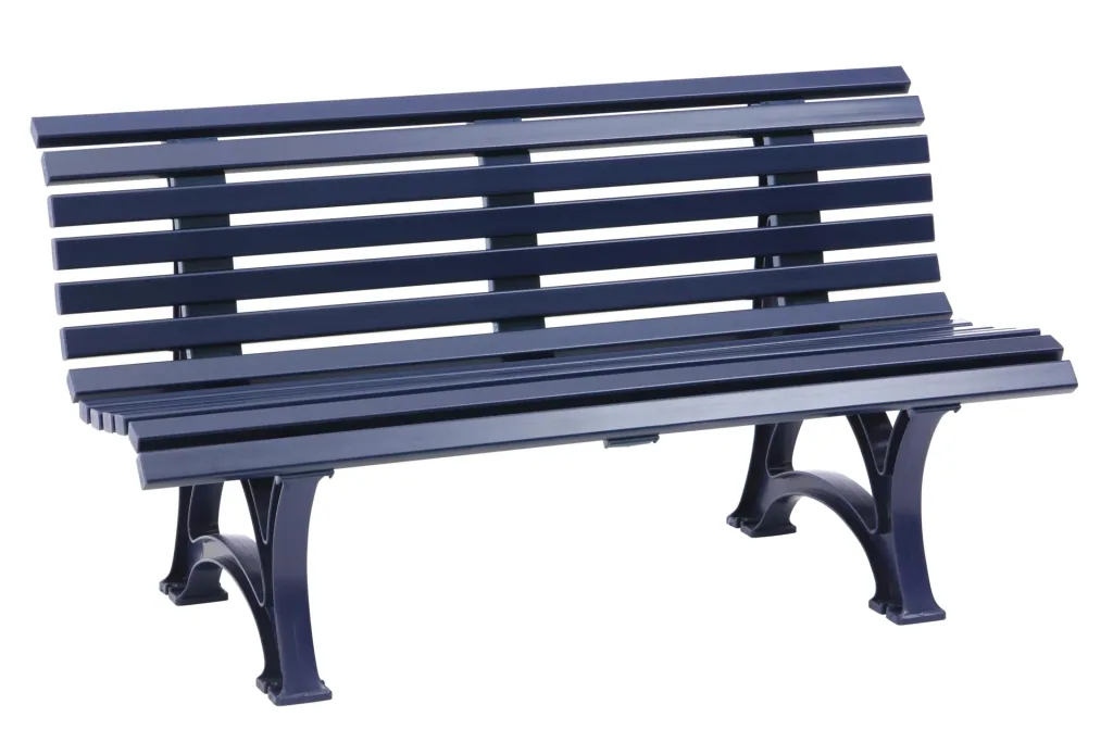 Garden bench Helgoland blue