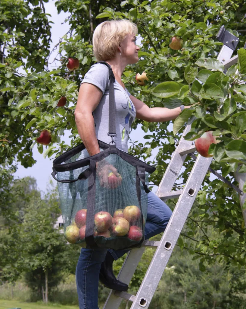 Harvest bag set with shoulder strap, 2-piece