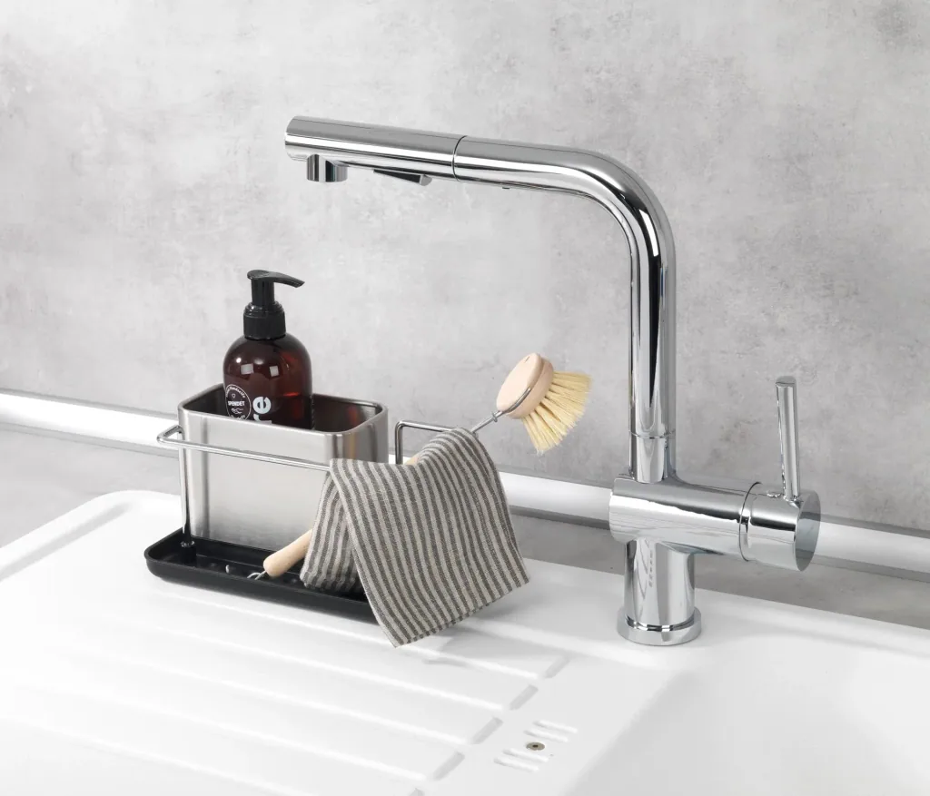 stainless steel sink organizer