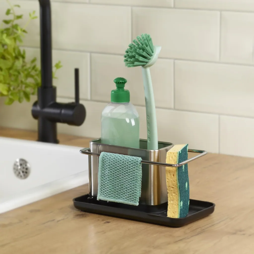 stainless steel sink organizer