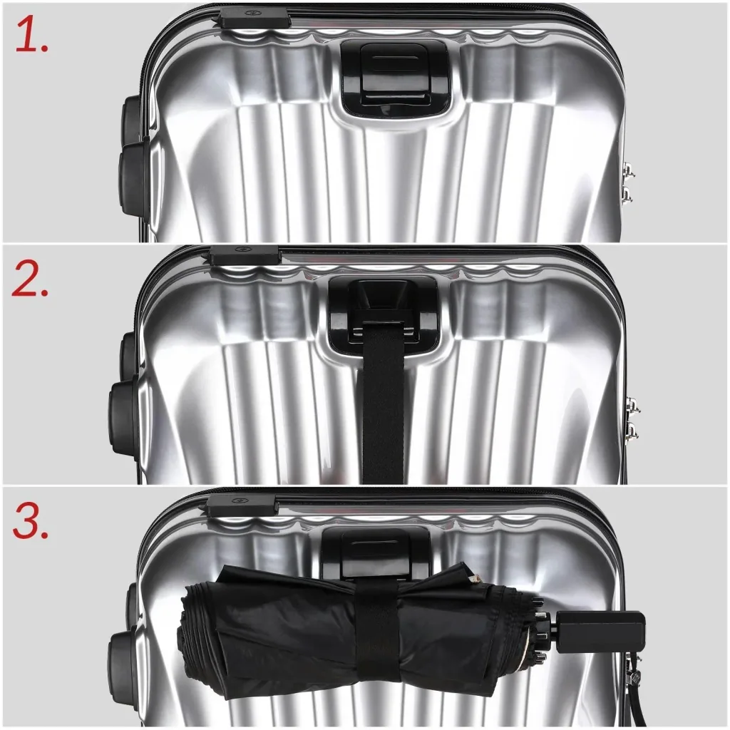 Hard-shell suitcase Ikarus Silver M in ABS 38l 55x35x20cm