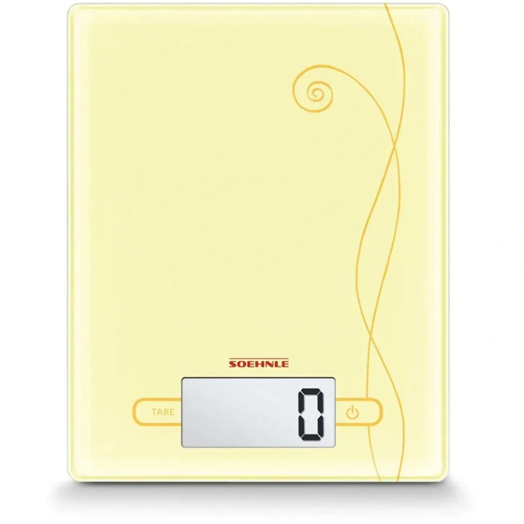 City Pastel Yellow Kitchen Scales