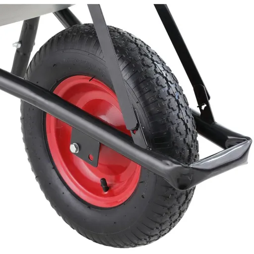 Gardebuk Wheelbarrow - Galvanized - with pneumatic tires - 100 kg