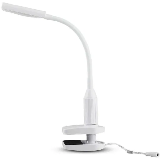 VT-7407 Table lamp / desk lamp with clamp - White - 400 Lm - 3000K