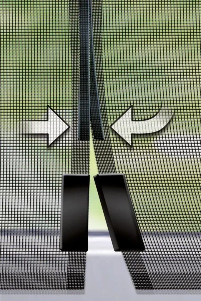 Fly screen magnetic curtain, 90 x 210 cm, anthracite