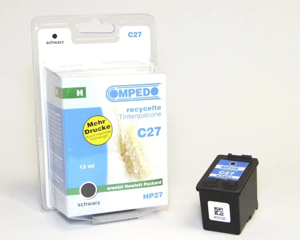 Printer cartridge for HP 27 black
