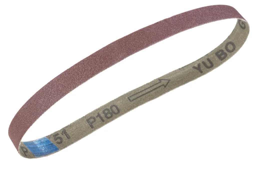 Sanding belts 15 x 454 mm, K 80, 5 pieces