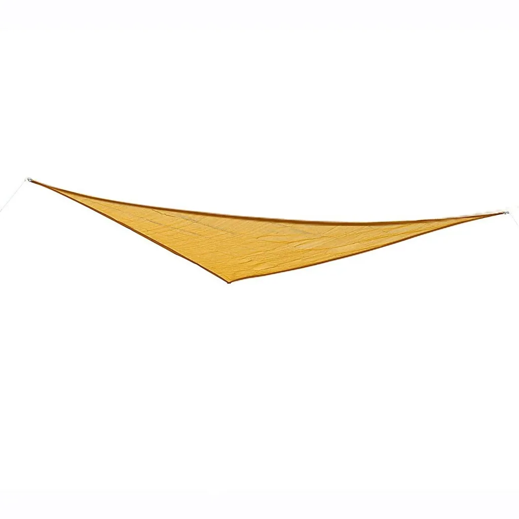 Sun sail triangle sand 4x4x4 m HDPE - breathable