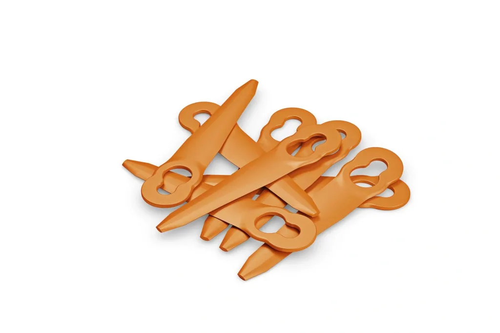 Set of plastic knives for PolyCut 2-2 and PolyCut 3-2