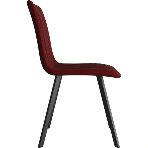 Dining room chairs 2 pieces velvet red