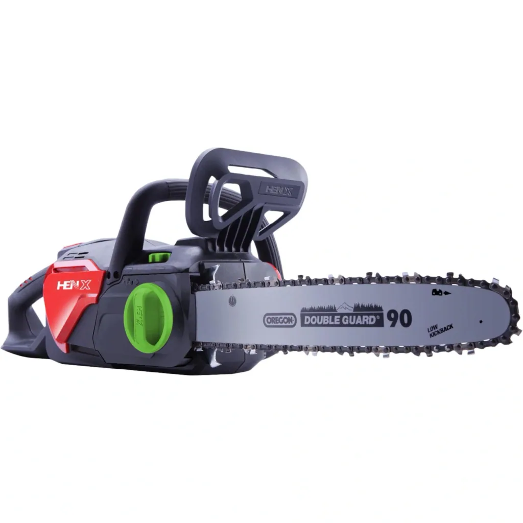 Cordless chainsaw set 40 V (5.0 Ah Li-Ion battery + fast charger)