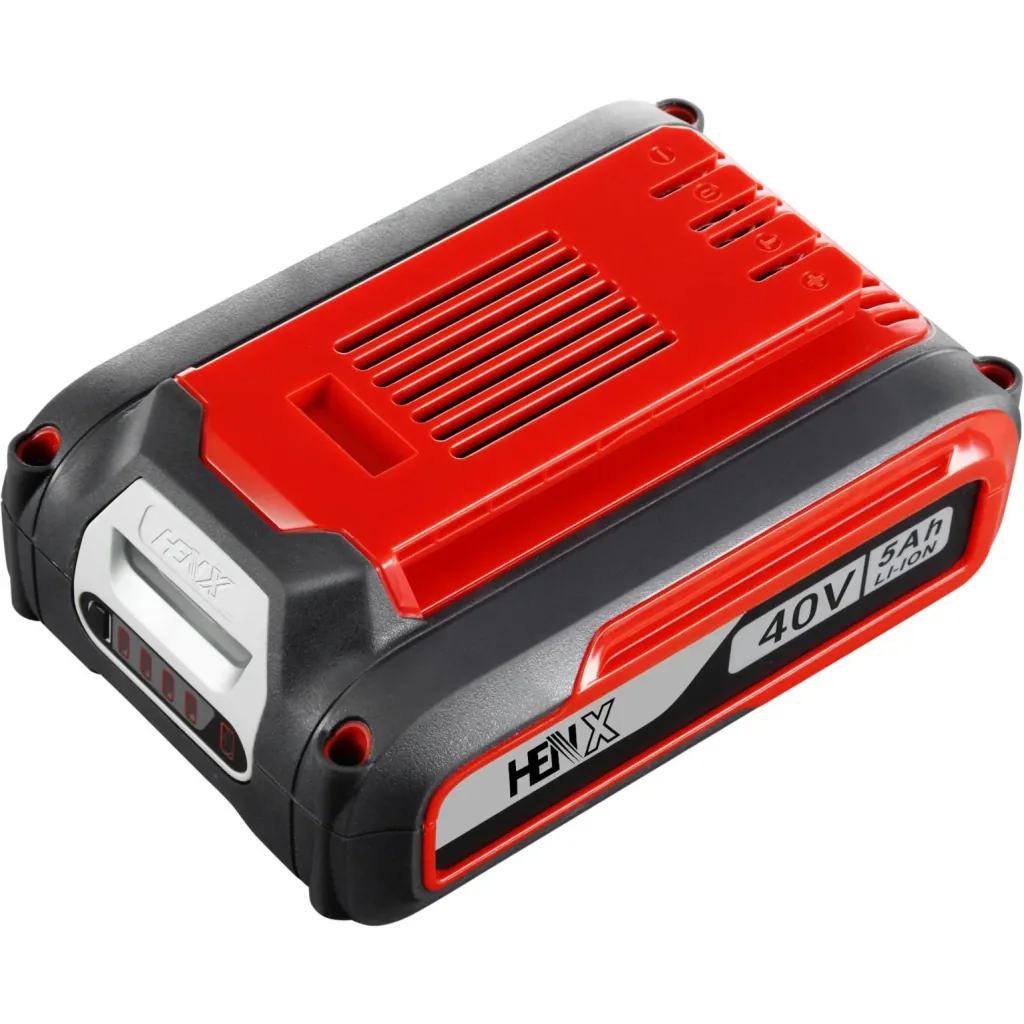 Cordless chainsaw set 40 V (5.0 Ah Li-Ion battery + fast charger)