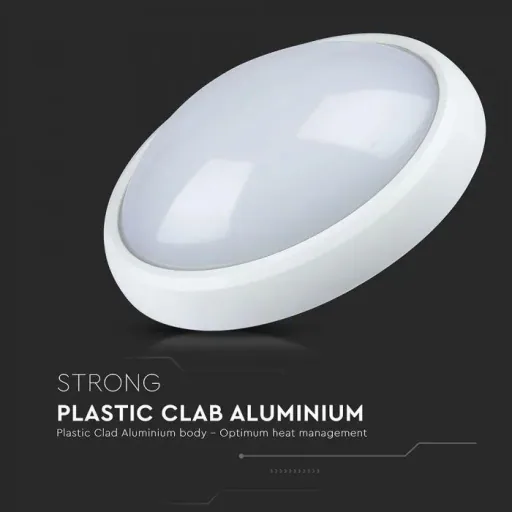 VT-8014 Ceiling light oval white - 8W - 560Lm - 3000K