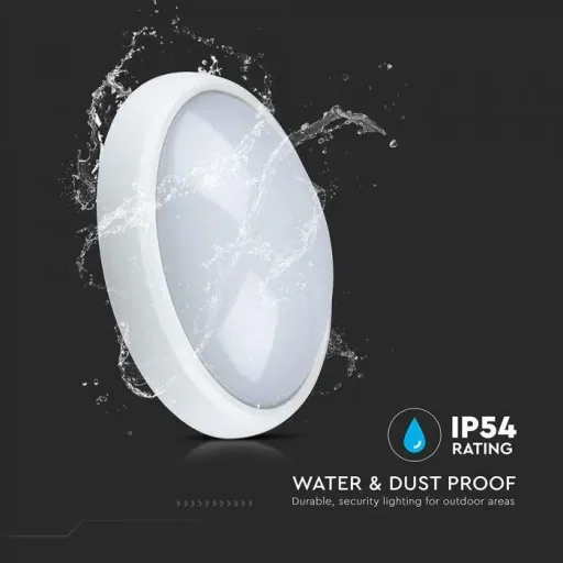 VT-8014 Ceiling light oval white - 8W - 560Lm - 3000K