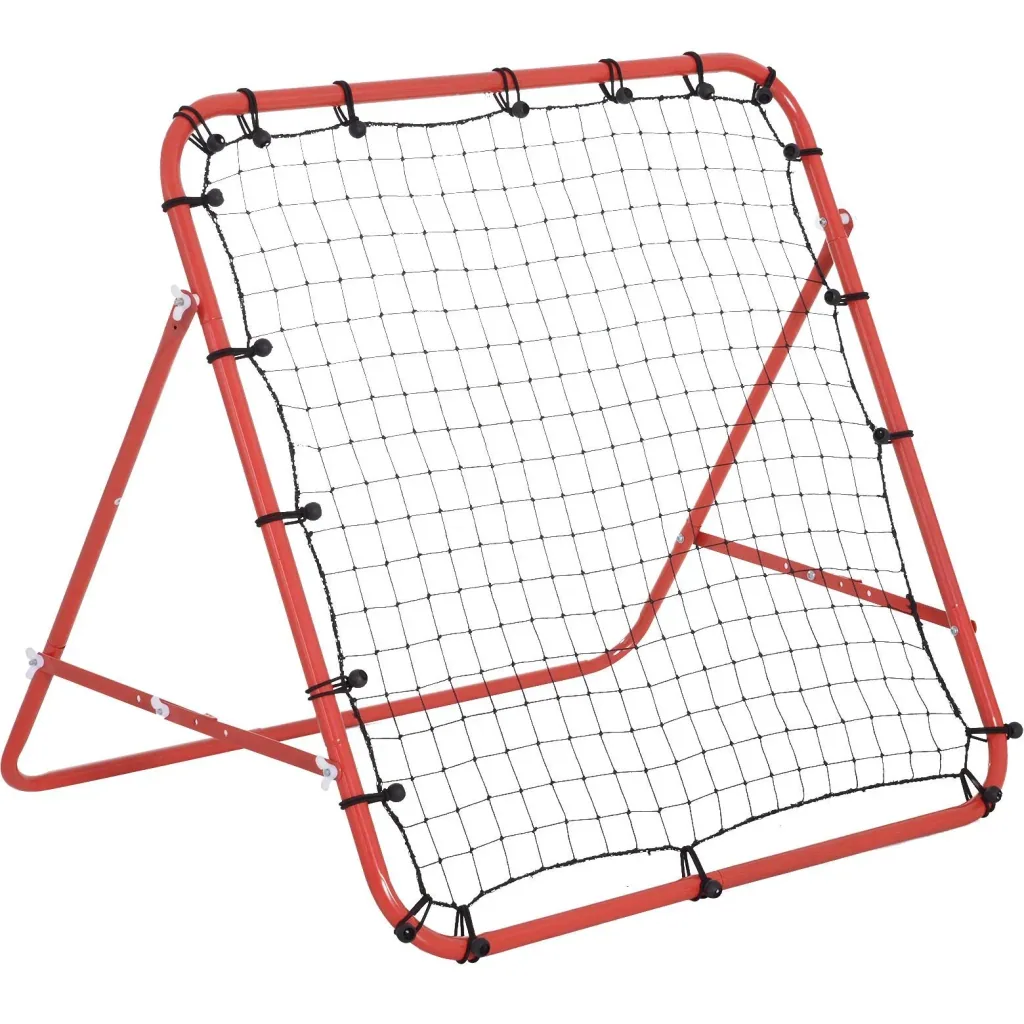 Soccer rebounder with adjustable angles