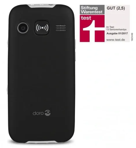 Primo 366 black large-button mobile phone with table charger, Bluetooth, flashlight, FM radio, standby time up to 12 days