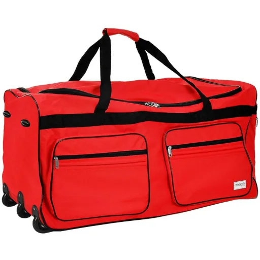XXL travel bag with trolley function red 160 LITERS