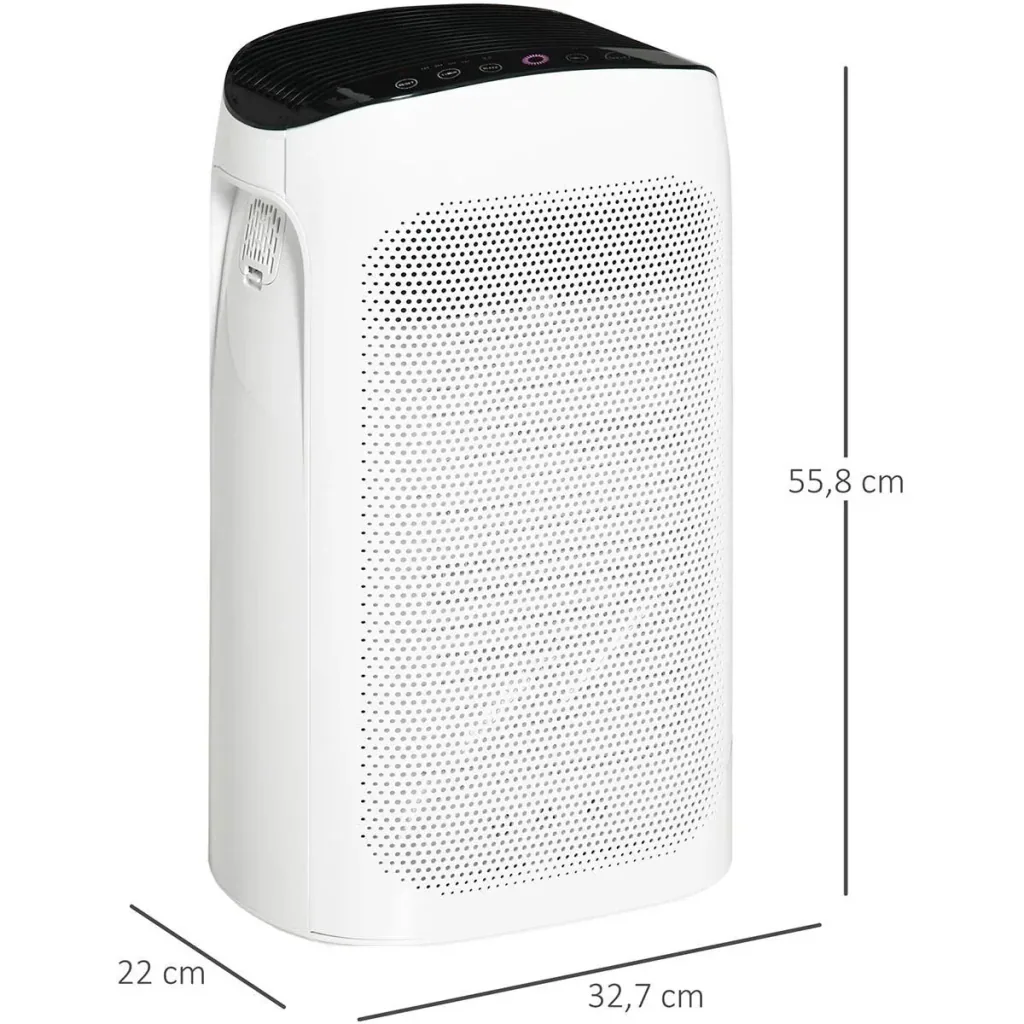 Air Purifier - HEPA - White/Black - 25-35 m³