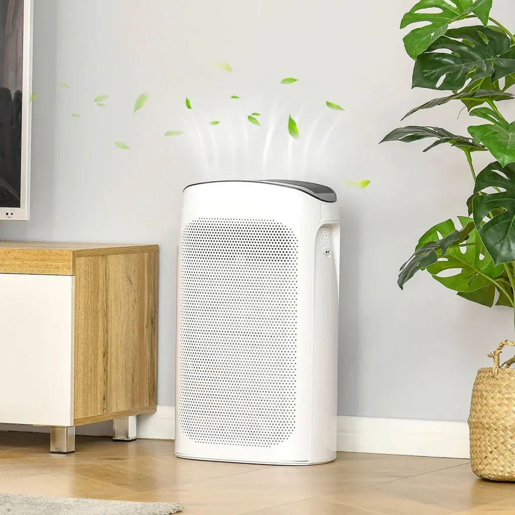 Air Purifier - HEPA - White/Black - 25-35 m³