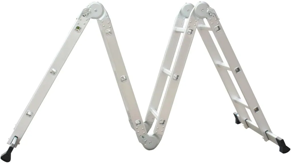 Aluminum multi-purpose ladder 4x3 rungs