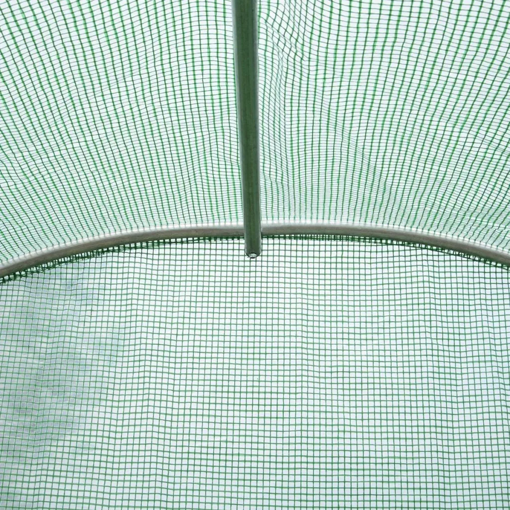 Plastic greenhouse with green window