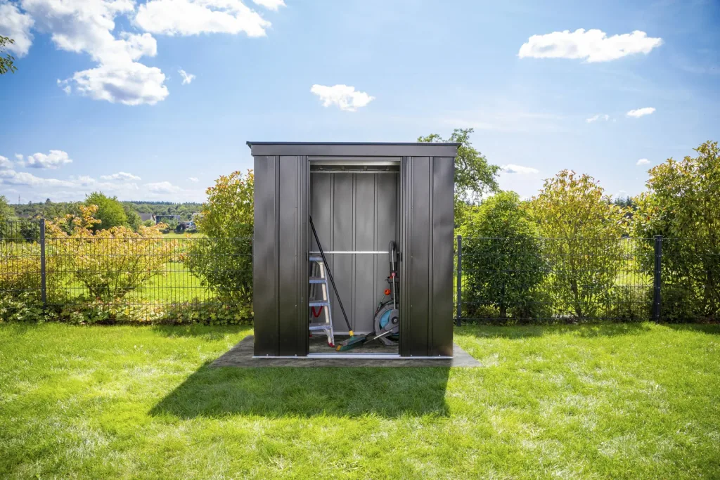 Metallgerätehaus 8x4 onyx schwarz