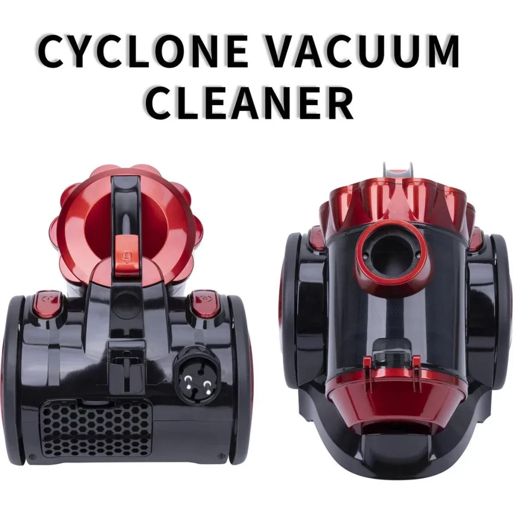 Multi-Cyclone Vacuum Cleaner - Filters Air - 1600W - Red