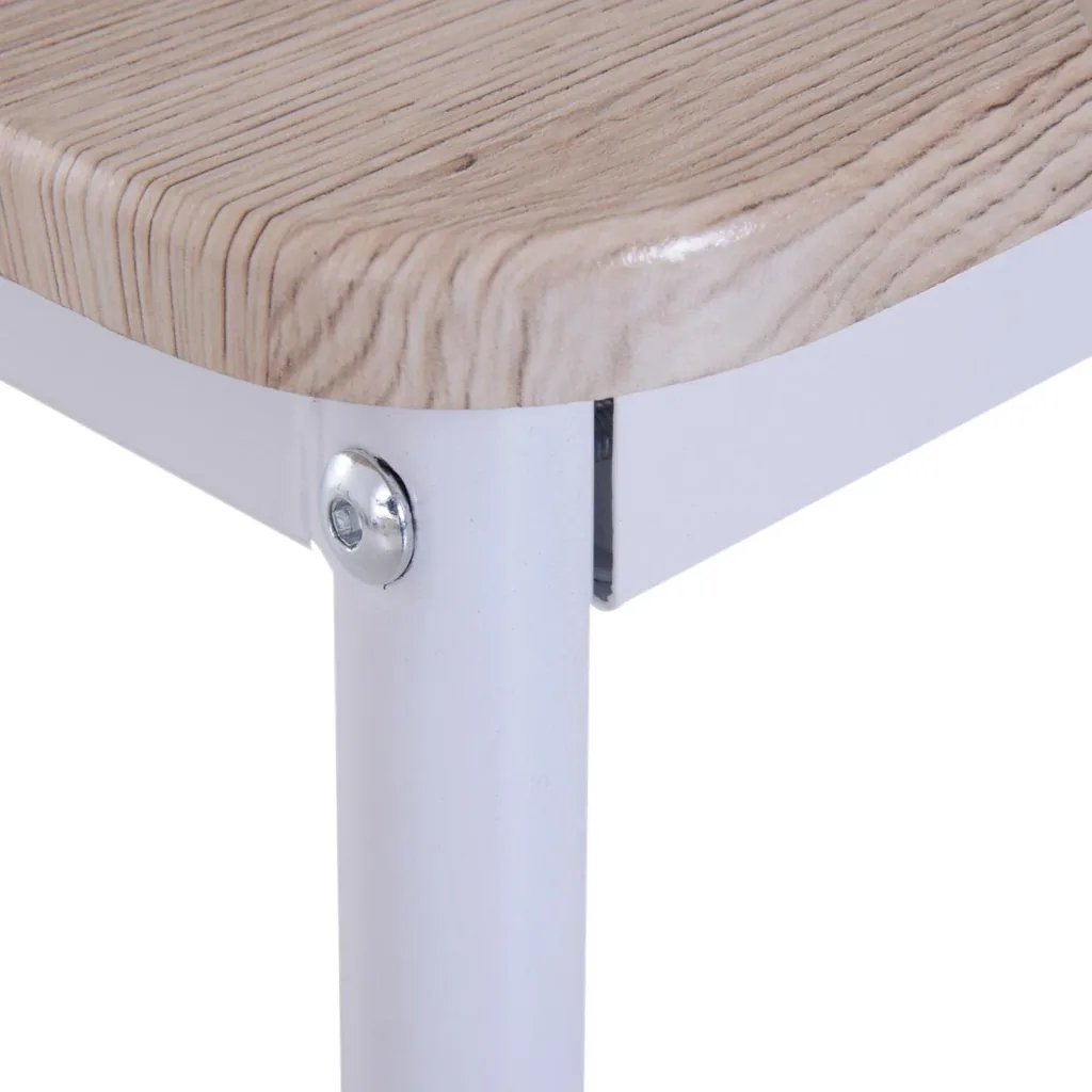 3-piece dining set, dining table set, wooden table, natural wood grain with 1 table + 2 chairs
