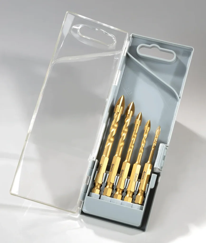 Glass and tile drill set 5-piece