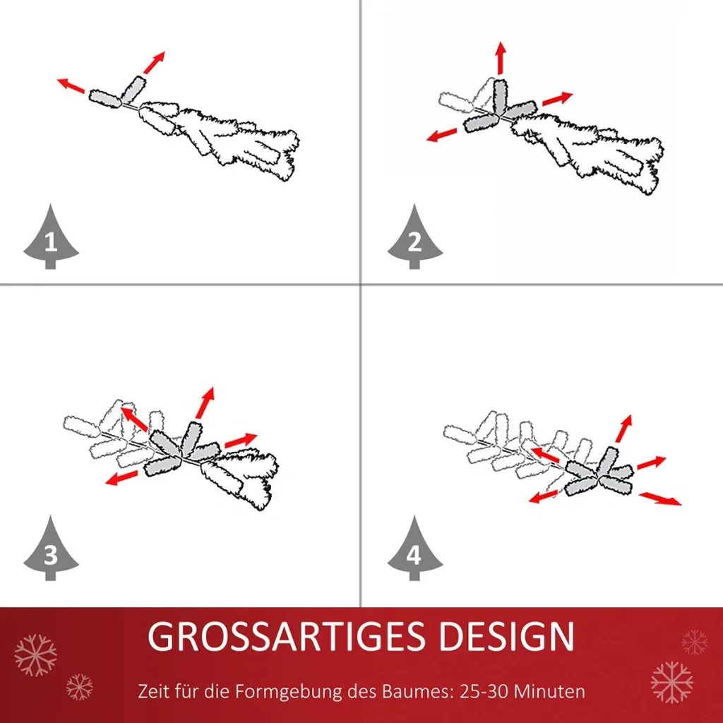 Artificial Christmas tree, Christmas tree, fir tree | Aosom.de