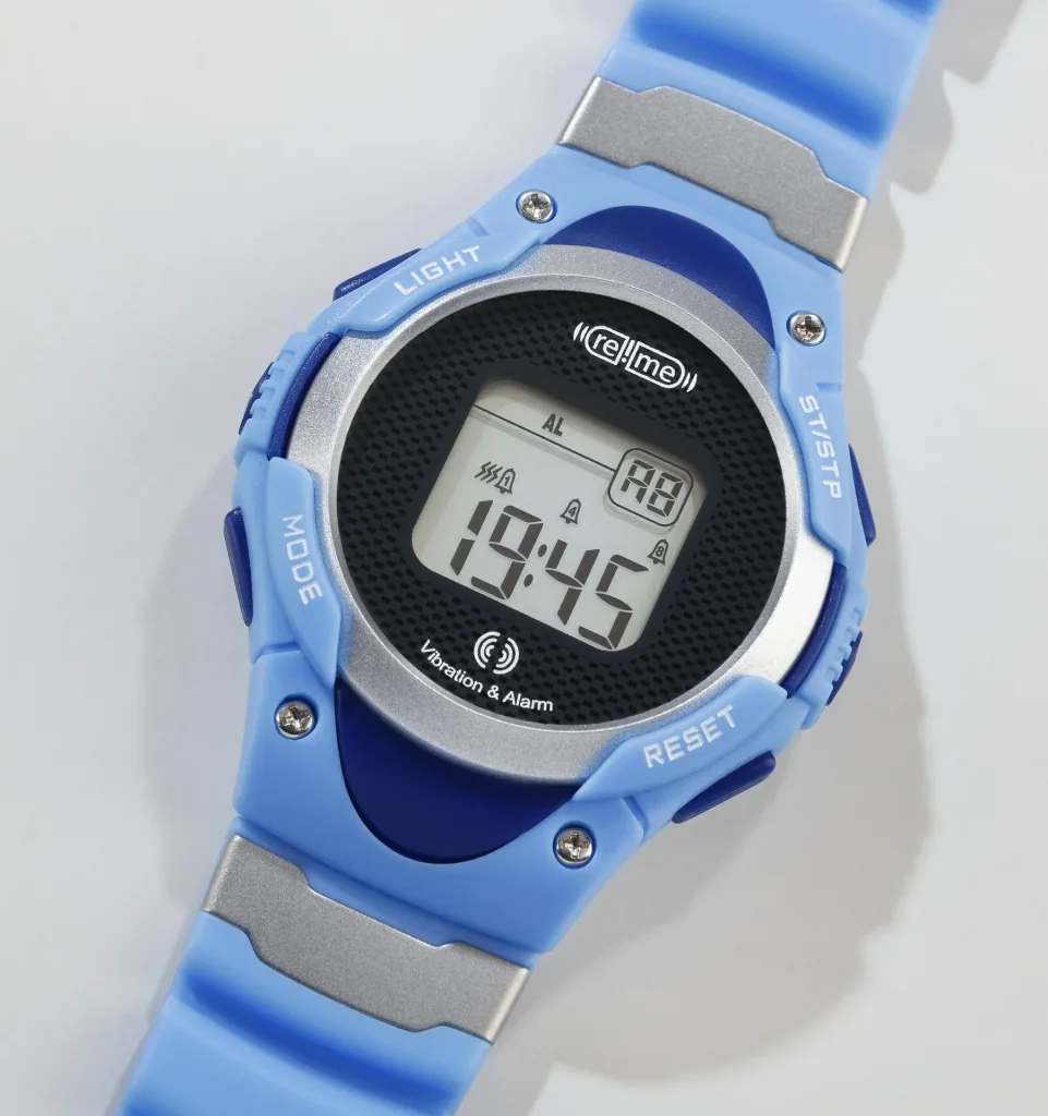 Wristwatch with 8-time alarm, stopwatch and countdown function (short-term alarm clock)