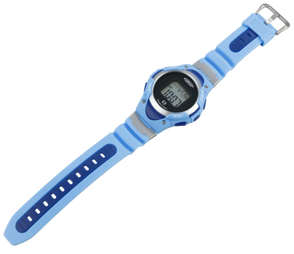 Wristwatch with 8-time alarm, stopwatch and countdown function (short-term alarm clock)