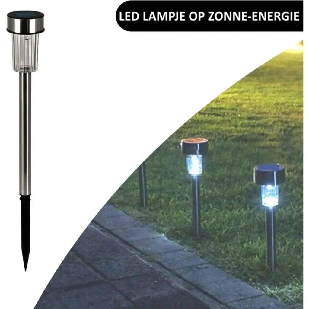 Solar garden light with LED