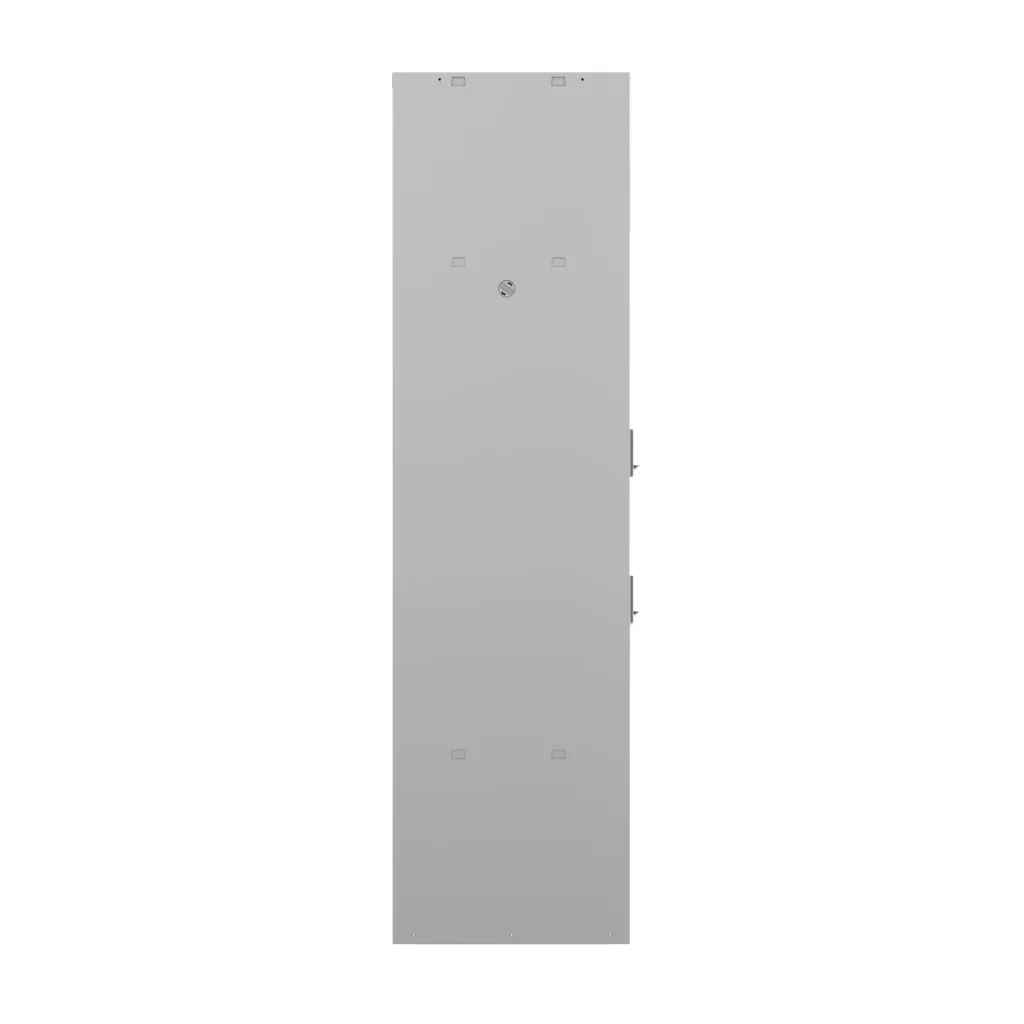 Locker Z PLZ series - 2 doors with combination locks, grey-red