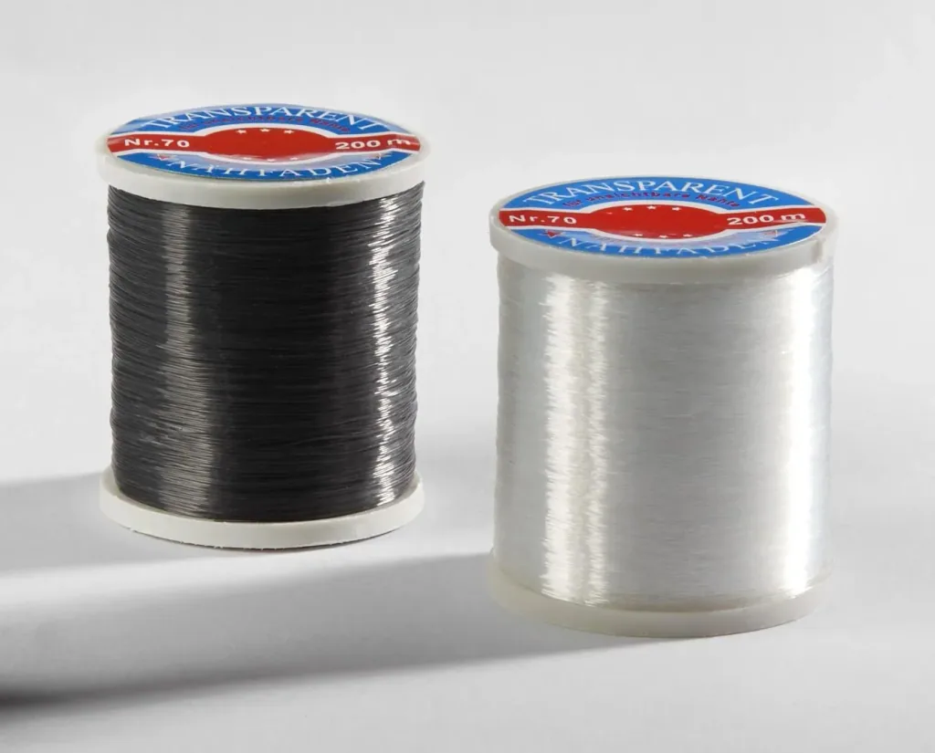 Transparent sewing thread light / dark 2 x 200m