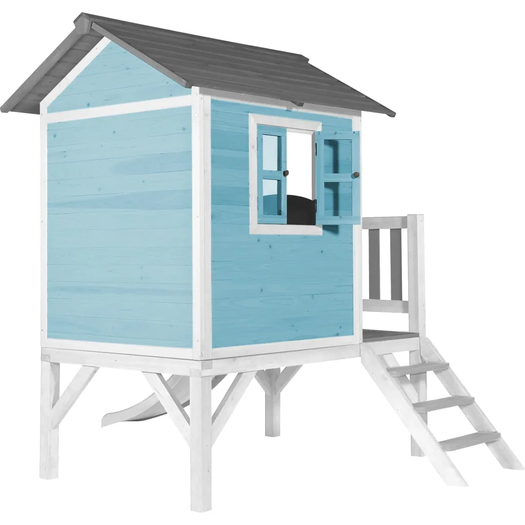 Lodge XL Playhouse Caribbean Blue - White Slide