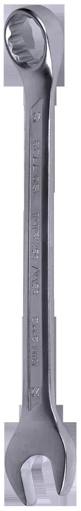 Combination wrench set, straight, 15 pieces