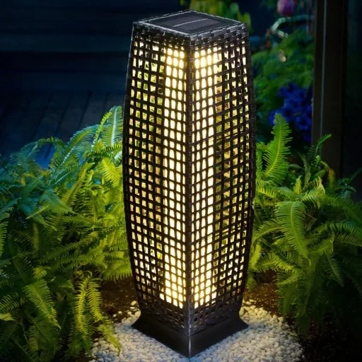 Solar garden light Polyrotan 25 LED 50cm