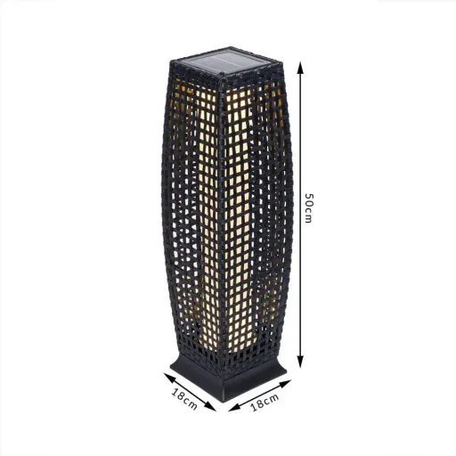 Solar garden light Polyrotan 25 LED 50cm