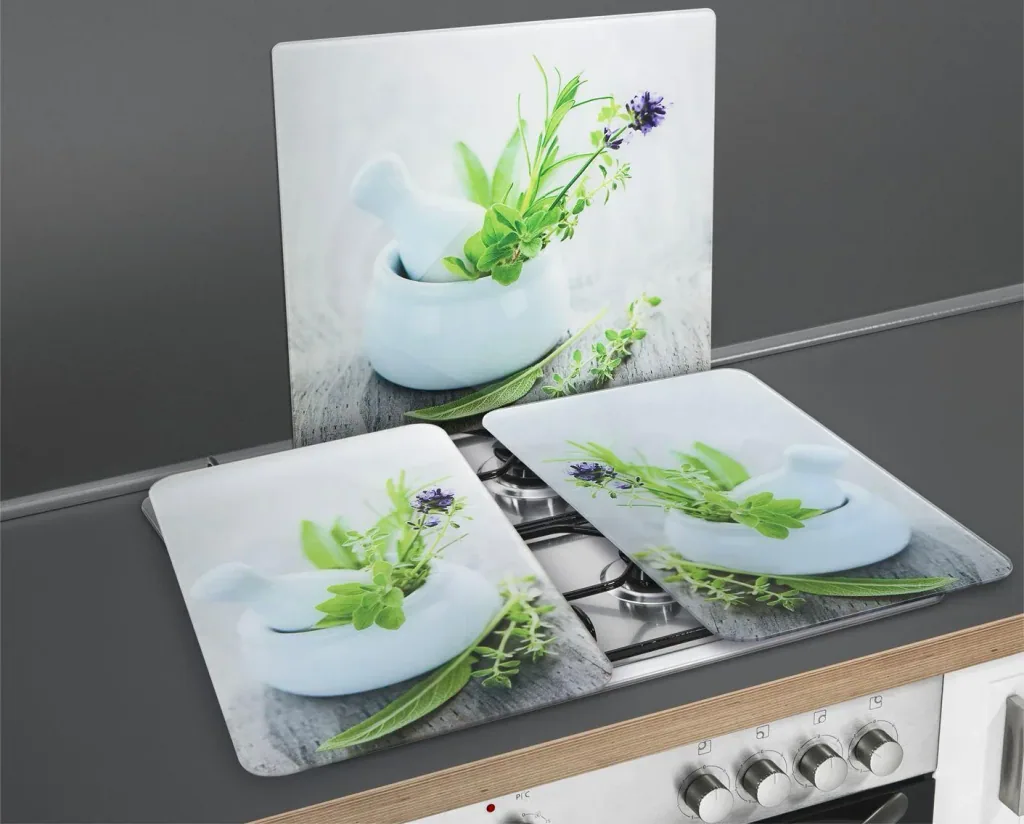 Universal Herb Garden stove cover, set of 2, 52 x 30 cm