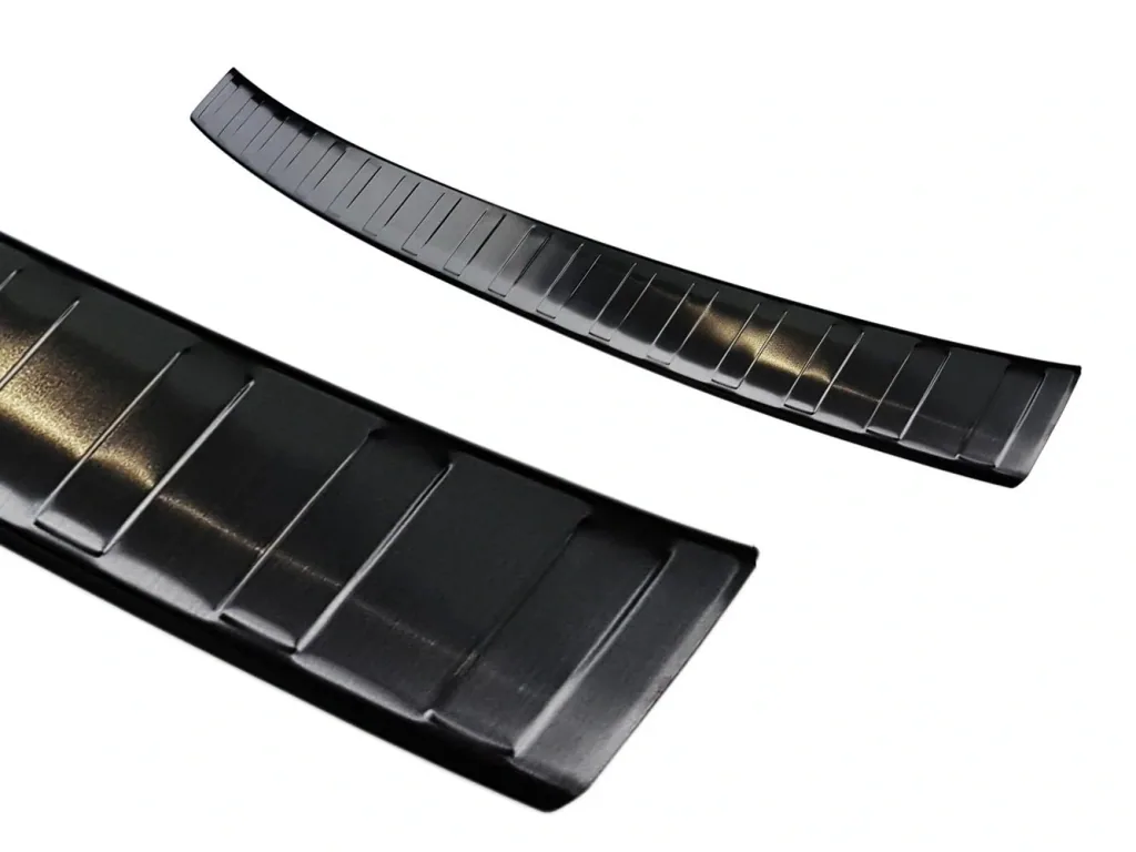 Stainless steel loading sill protector, BMW Series 3 G21 Touring with M package, 2018> - graphite/black. OEM quality