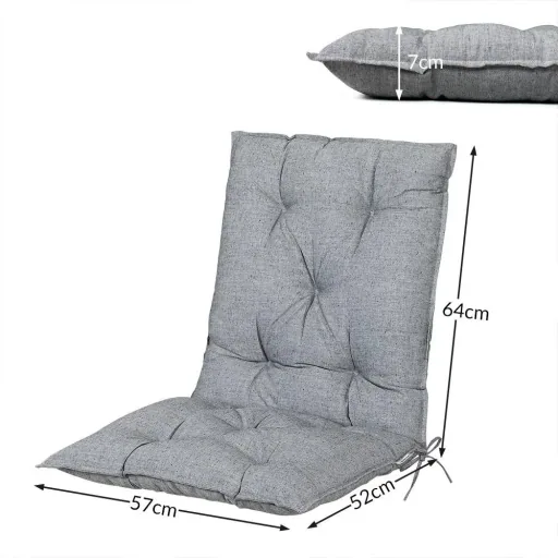 Seat cushions - 2 pieces - grey