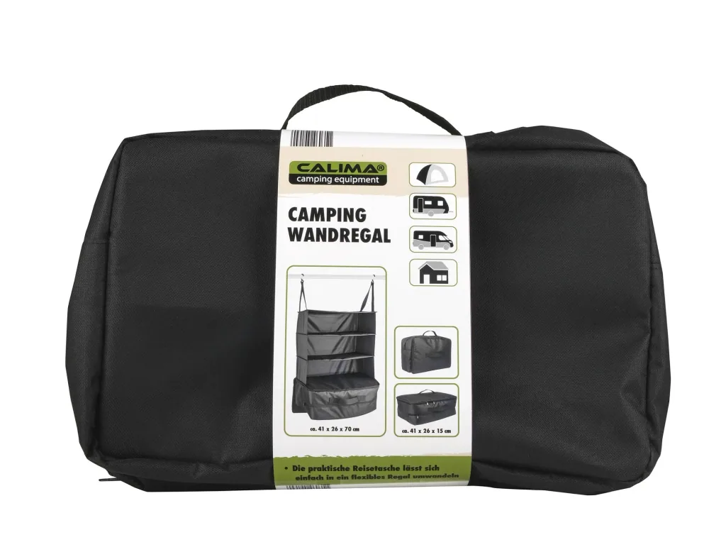 Hanging shelf travel bag, 3 compartments, 41 x 26 x 70 cm