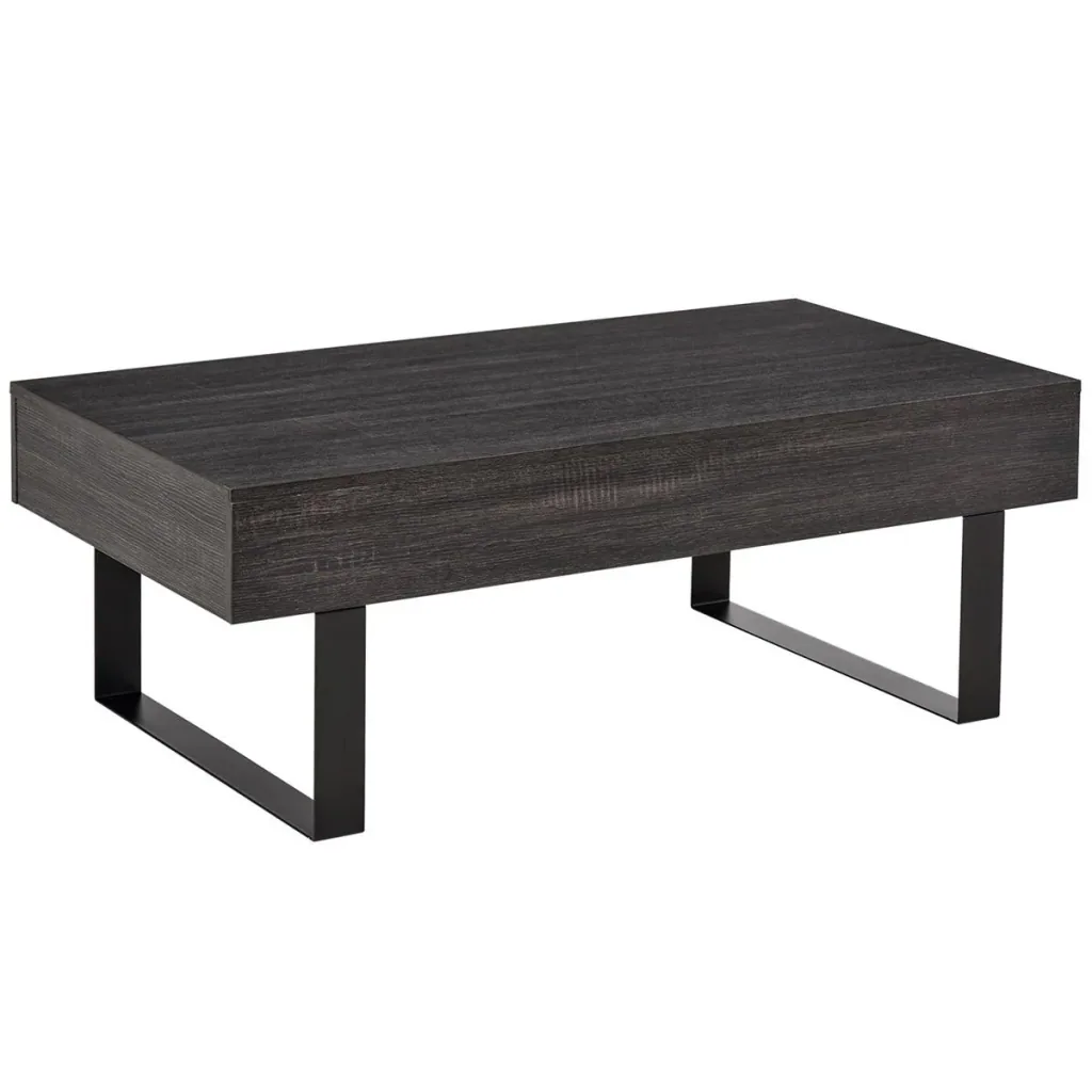 Coffee table, side table, sofa table, TV table, coffee table, living room table with drawer, shelves, sturdy steel frame e