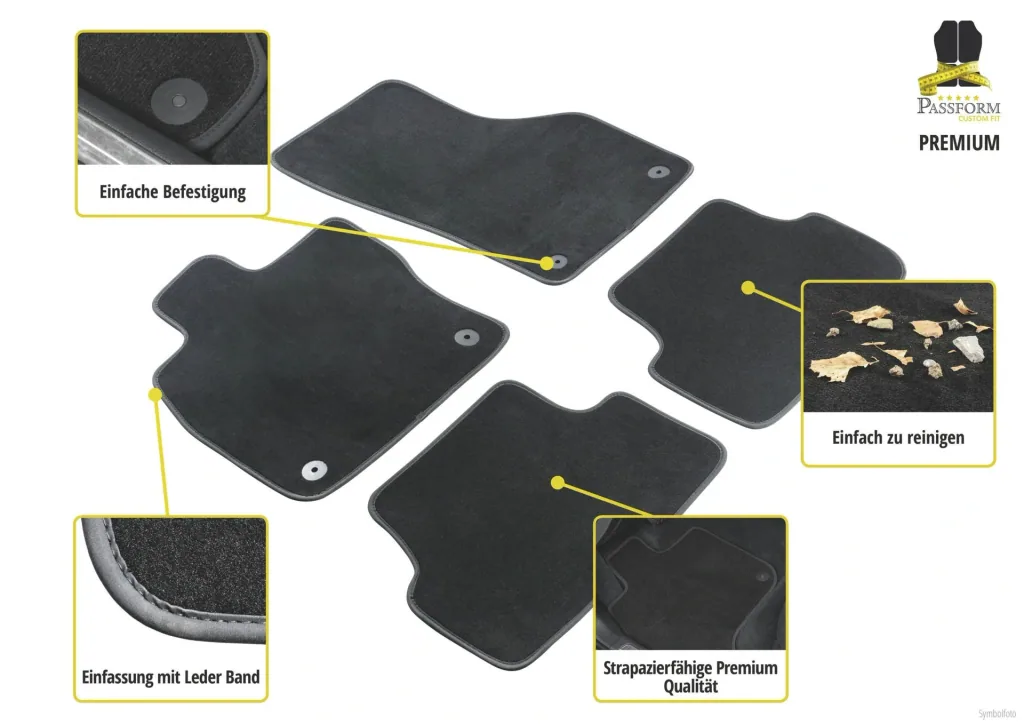 Fitted premium floor mats for Dacia Dokker Express built 02/2013 - today
