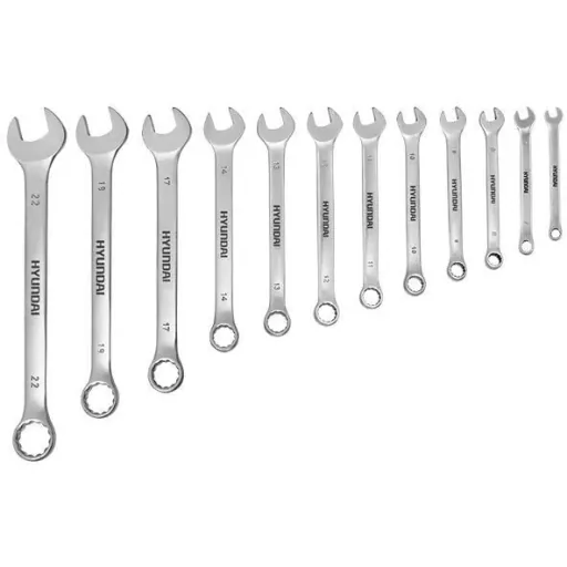 12-piece ring spanner set 6-22mm