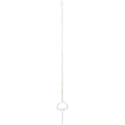 White plastic post with riser, 158 cm (5 pieces)
