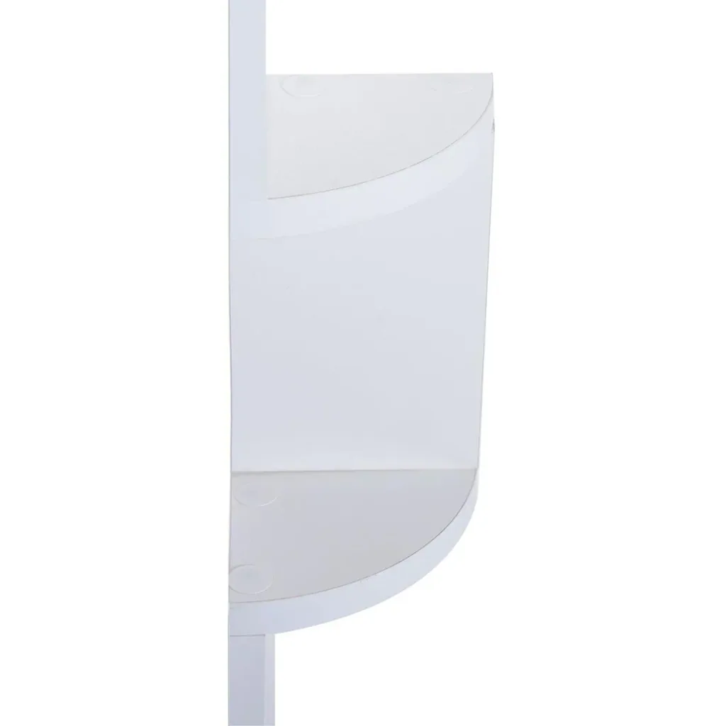 Corner shelf with 5 storage compartments