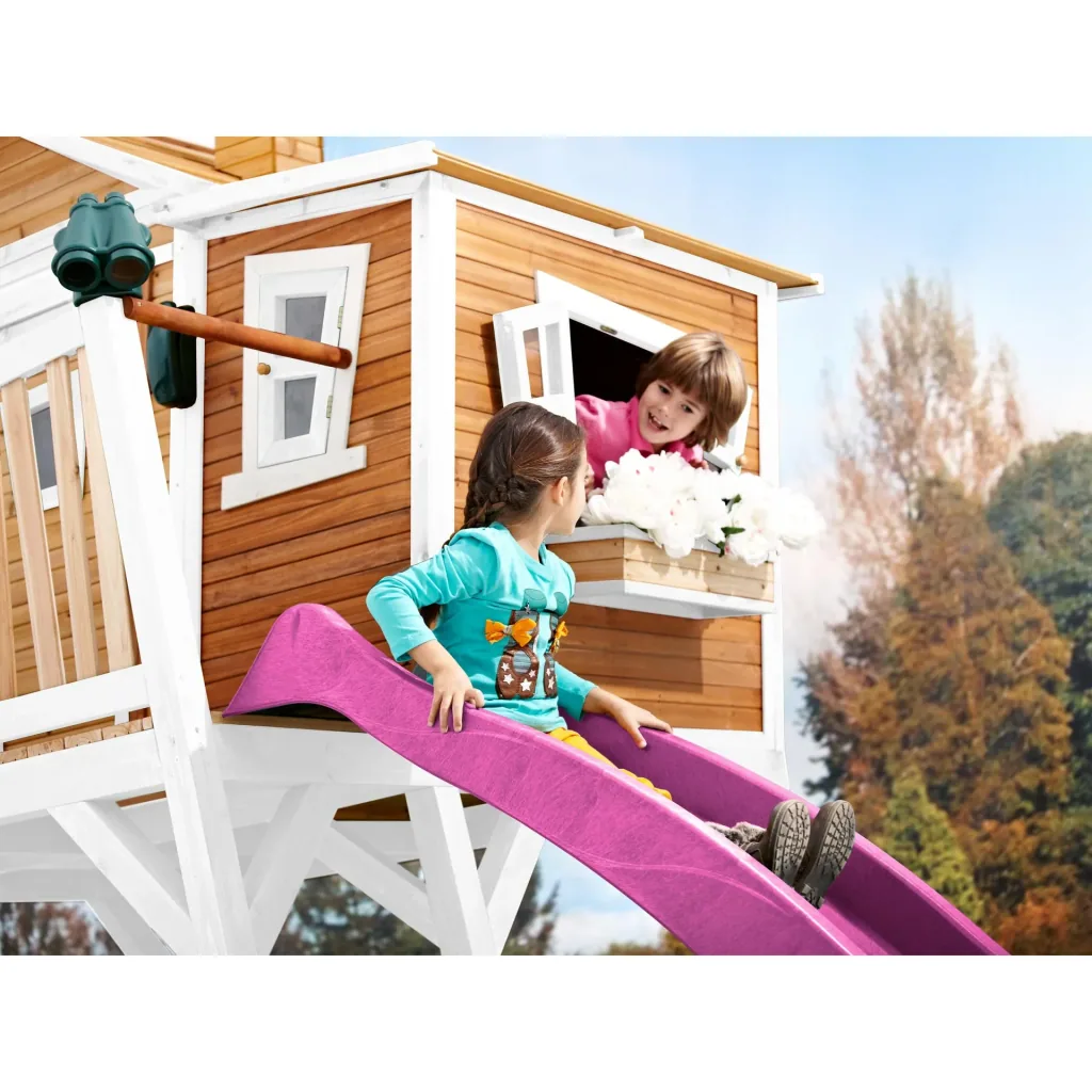 Max Playhouse Brown/White - Purple Slide